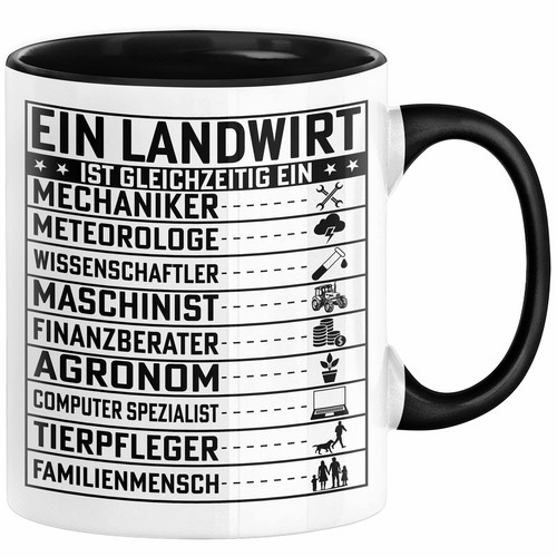 Landwirt geschenk tasse - geschenk,