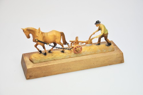 Landwirt mit pferd - pferd, &