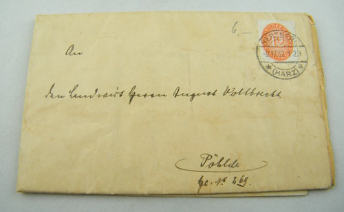 Herzberg harz faltbrief 1932 - faltbrief,