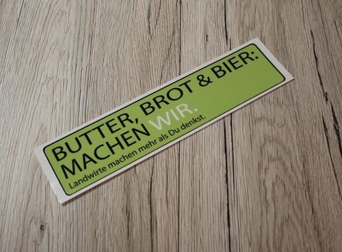 Aufkleber landwirt butter - aufkleber,