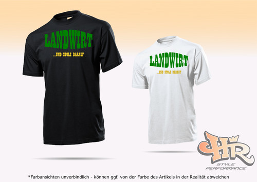 Fun shirt landwirt stolz - shirt,