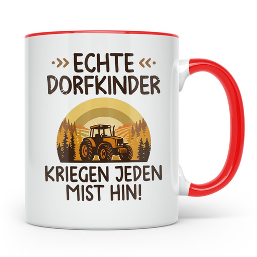 Dorfkind tasse mit traktor - dorfkind,