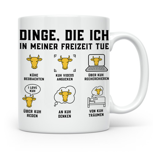 Kuh tasse für - für, landwirt