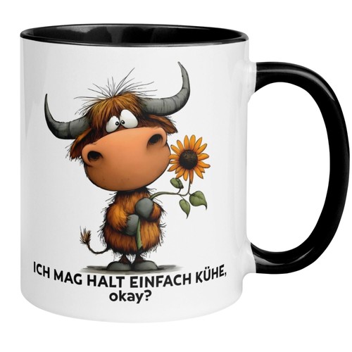 Tasse kuh ich mag halt - kuh, „ich