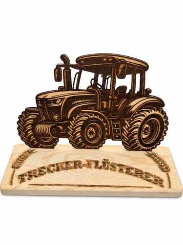 Traktor aus holz - traktor,