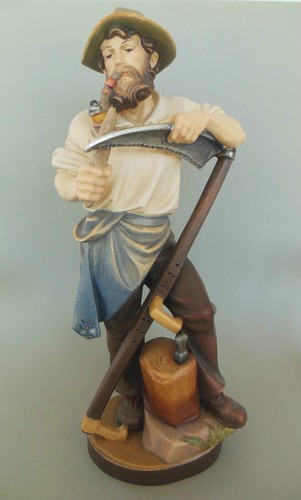 Landwirt holzfigur bauer mit - landwirt,
