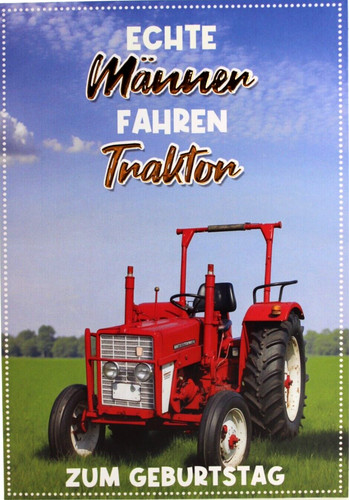 Glückwunschkarte mit traktor - glückwunschkarte,